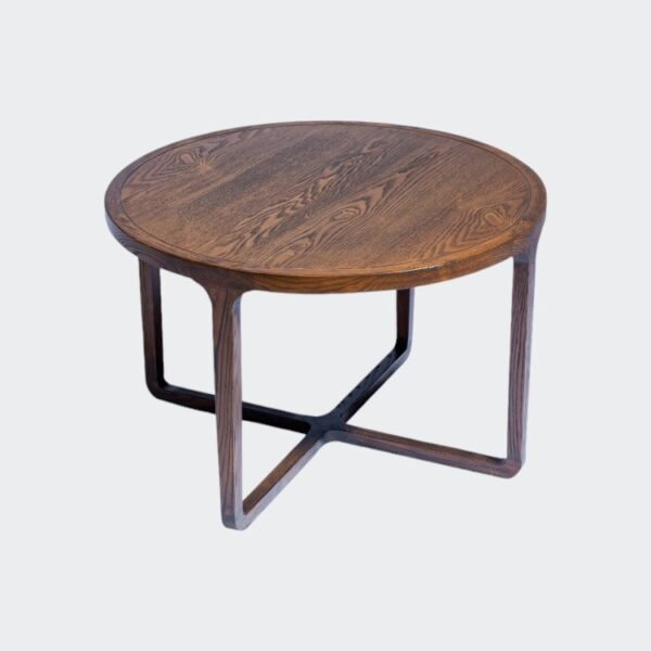 ⁦שולחן סלון הוואנה עגול אגוז S⁩ – תמונה ⁦1⁩