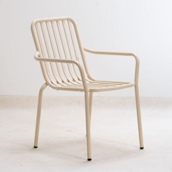 ⁦כסא אלומיניום בז'⁩ – תמונה ⁦1⁩