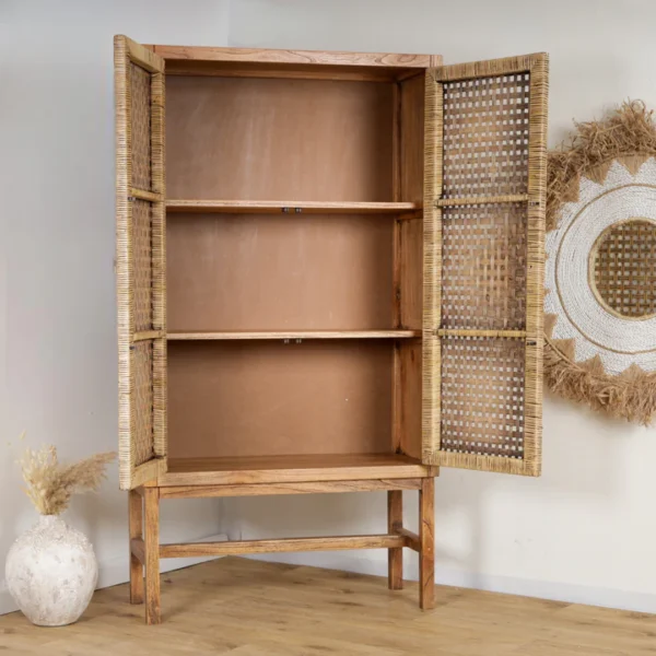 198C126B-7046-4C4E-A02A-E5831AB145EE_720x ארון עץ ראטן מינדי – תמונה 2