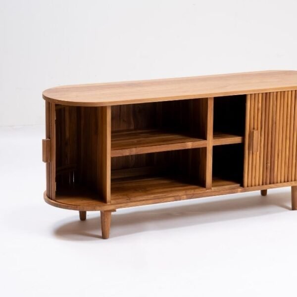 ⁦מזנון עץ טיק אלונזו⁩ – תמונה ⁦3⁩