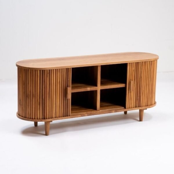 ⁦מזנון עץ טיק אלונזו⁩ – תמונה ⁦4⁩