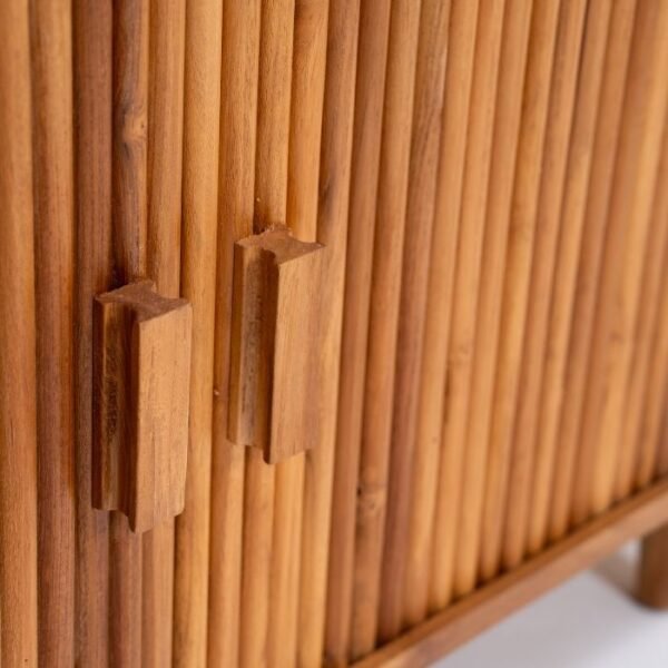 ⁦מזנון עץ טיק אלונזו⁩ – תמונה ⁦6⁩