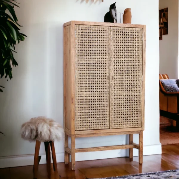 30949EBE-8222-46D1-A732-F3179D571731_720x ארון עץ ראטן מינדי – תמונה 1