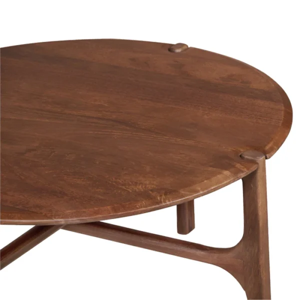 ⁦שולחן סלון עץ אליוט בראון⁩ – תמונה ⁦2⁩