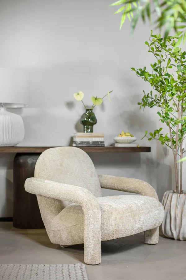 ⁦כורסא פלורה אייבורי⁩ – תמונה ⁦3⁩