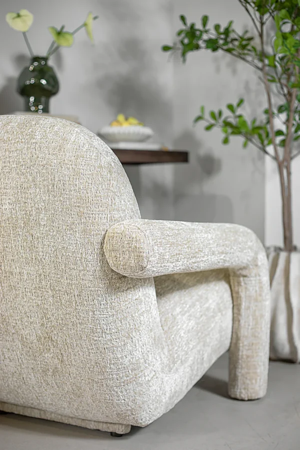 ⁦כורסא פלורה אייבורי⁩ – תמונה ⁦2⁩