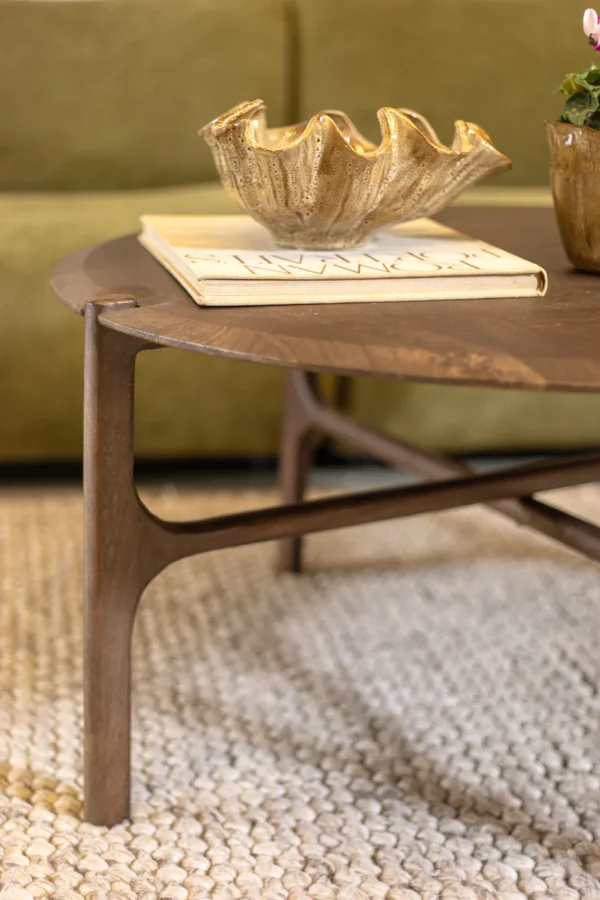 ⁦שולחן סלון עץ אליוט בראון⁩ – תמונה ⁦4⁩