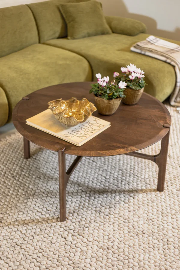 ⁦שולחן סלון עץ אליוט בראון⁩ – תמונה ⁦3⁩