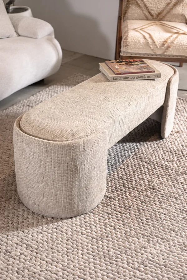 ⁦ספסל לונה אייבורי⁩ – תמונה ⁦2⁩