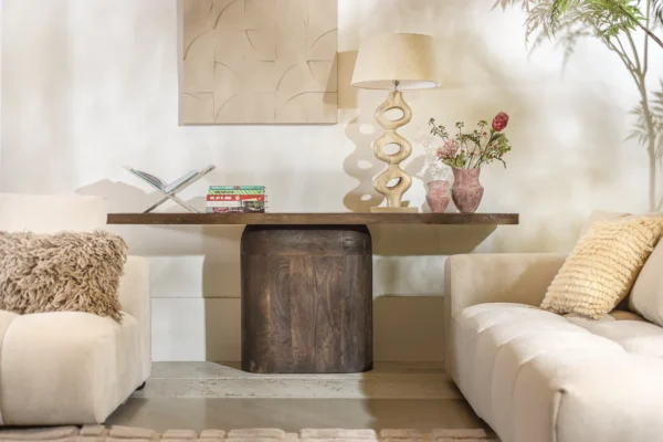 ⁦קונסולה עץ בייס וולנט⁩ – תמונה ⁦3⁩