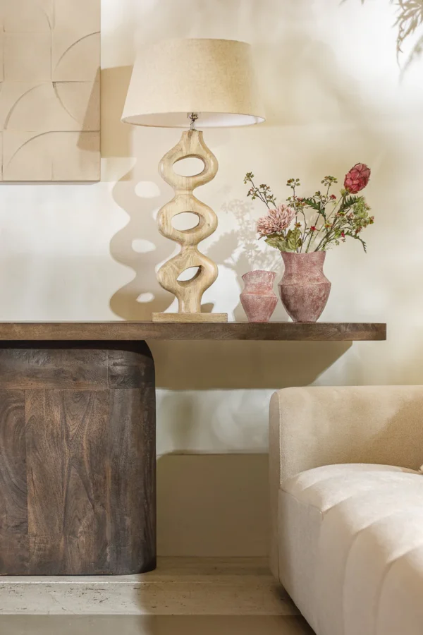 ⁦קונסולה עץ בייס וולנט⁩ – תמונה ⁦2⁩