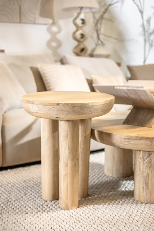 ⁦שולחן צד אלפנט נטורל⁩ – תמונה ⁦2⁩