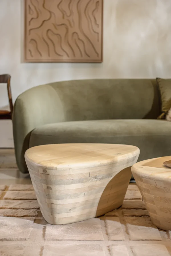 ⁦שולחן קפה אורגניק נטורל⁩ – תמונה ⁦2⁩