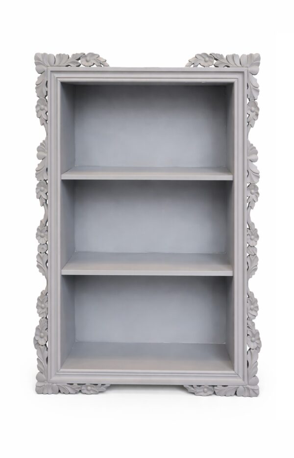 ⁦כוננית עץ רישקש אפור⁩ – תמונה ⁦2⁩