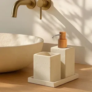 סט אמבטיה אבן וודי