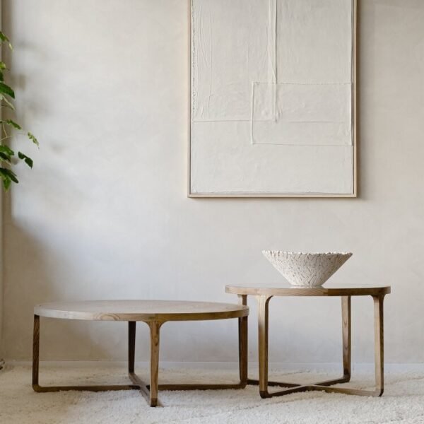 ⁦שולחן סלון הוואנה עגול L⁩ – תמונה ⁦2⁩