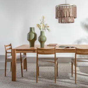 שולחן אוכל לותר נטורל