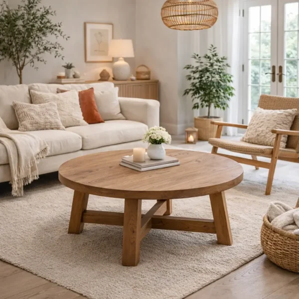 אורבון עגול שולחן עץ אורבן עגול – תמונה 1