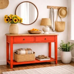 קונסולה עץ ברטה אורנג'