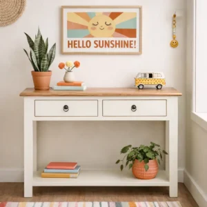 קונסולה עץ ברטה בז'