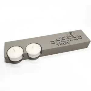 פמוט זוגי בטון קלאסיק