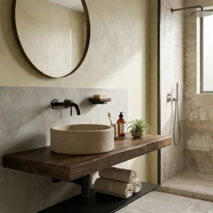 כיור אבן ראונד נטורל