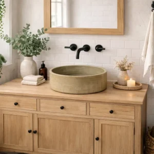 כיור אבן ראונד אוליב