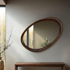 מראה עץ קלואי XL