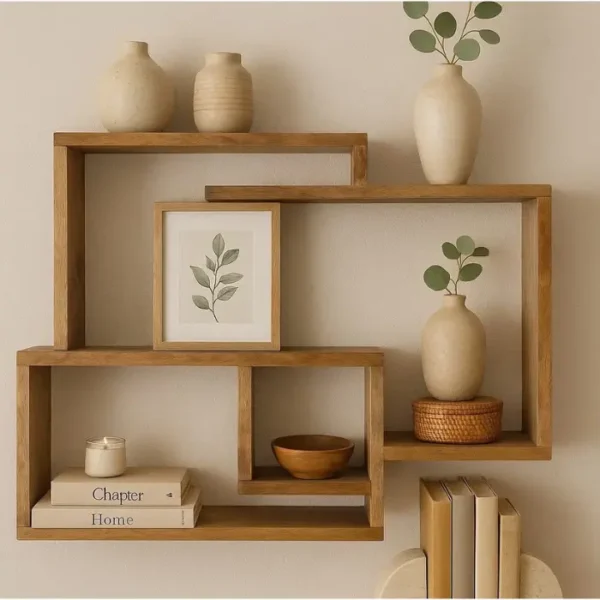 ⁦מדף קולאז' עץ⁩ – תמונה ⁦1⁩