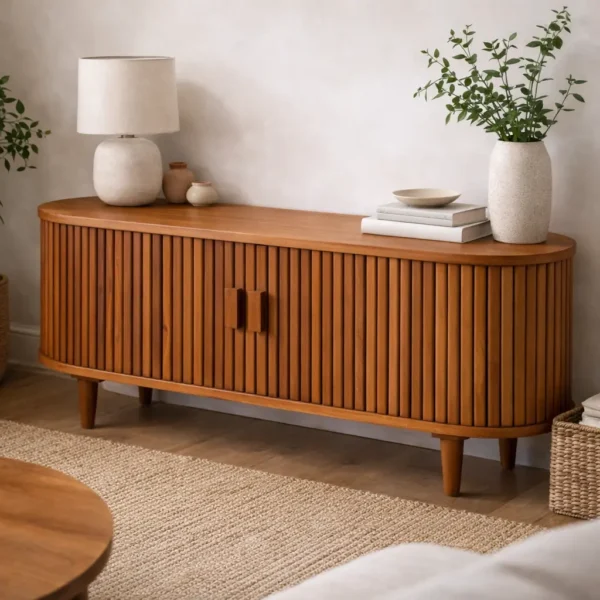 מזנון בסטיאן טיק מזנון עץ טיק אלונזו – תמונה 1