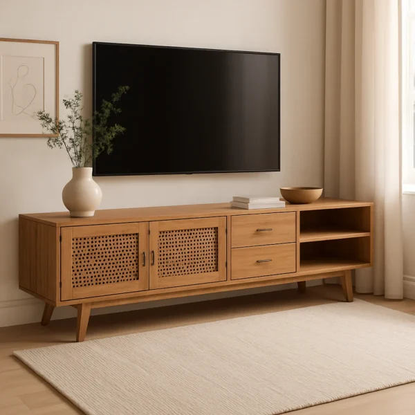 ⁦מזנון עץ ראטן לואיס⁩ – תמונה ⁦1⁩