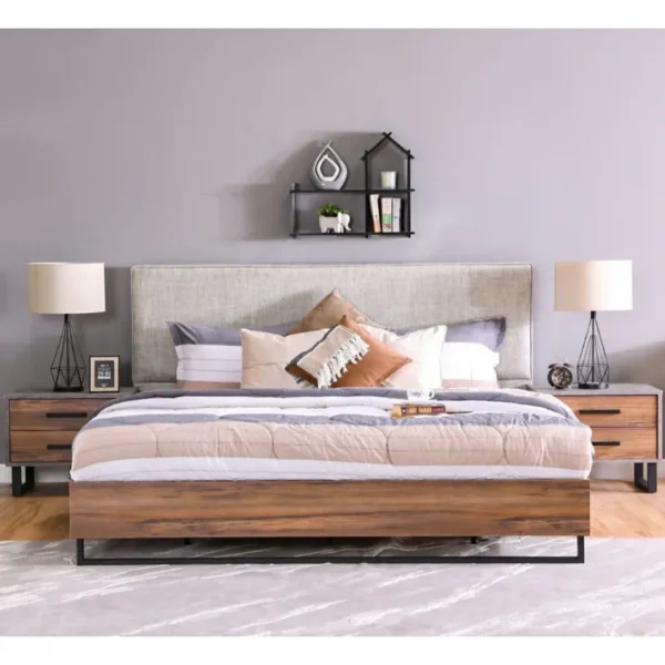 מיטה עץ מרופדת גרייס מיטה עץ מרופדת גרייס – תמונה 1