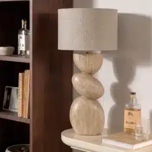 מנורת שולחן עץ קרוסבי
