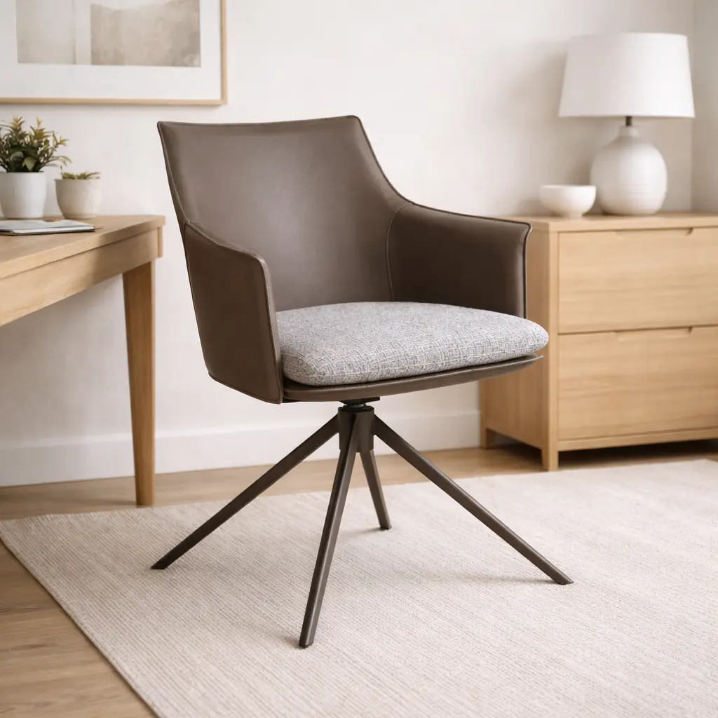 מניפיק משרד חום כסא משרד מניפיק גריי – תמונה 1