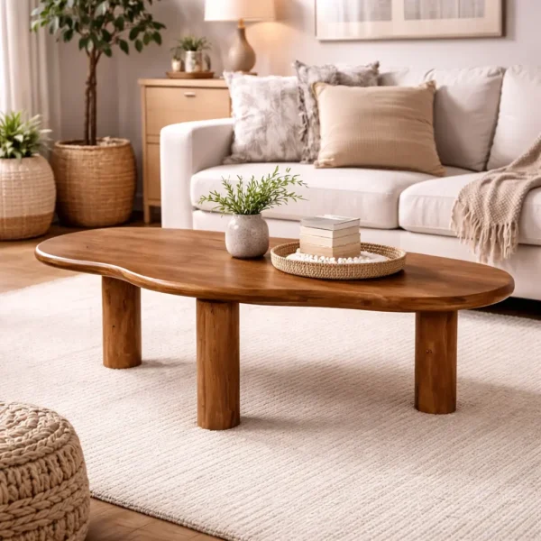 סלון עץ קלאוד שולחן סלון וודי קלאוד וולנט – תמונה 1