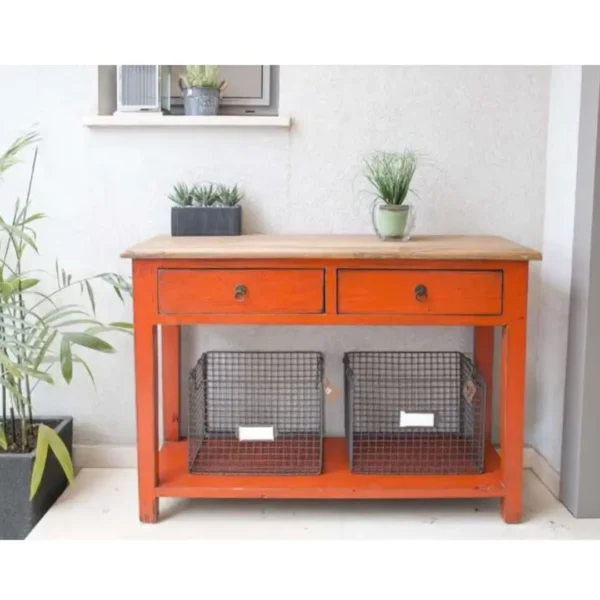 ⁦קונסולה עץ ברטה אורנג'⁩ – תמונה ⁦2⁩