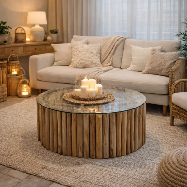 ⁦שולחן עץ טיק טולנו⁩ – תמונה ⁦1⁩