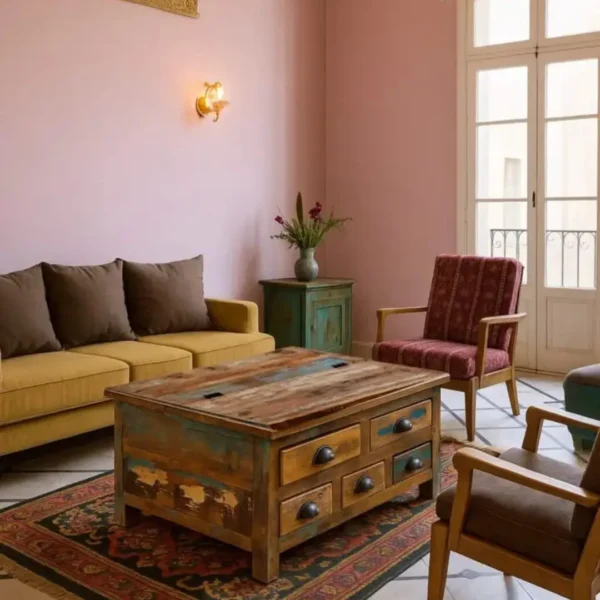 ⁦שולחן מגירות טימבר⁩ – תמונה ⁦1⁩