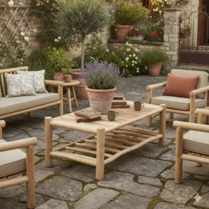 שולחן עץ טיק אוליבר