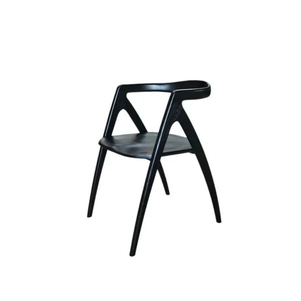 שחור וינ כסא אוכל לוני שחור – תמונה 1