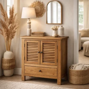 שידה עץ תריס 80 ס"מ