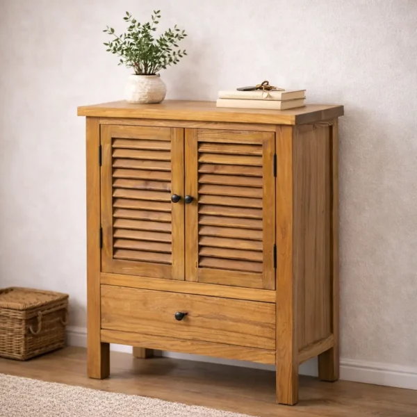 ⁦שידה עץ תריס 65 ס"מ⁩ – תמונה ⁦1⁩